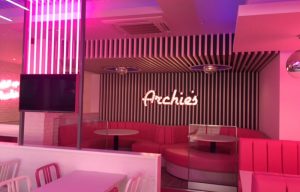 Completed work at Archies burger and shake bar