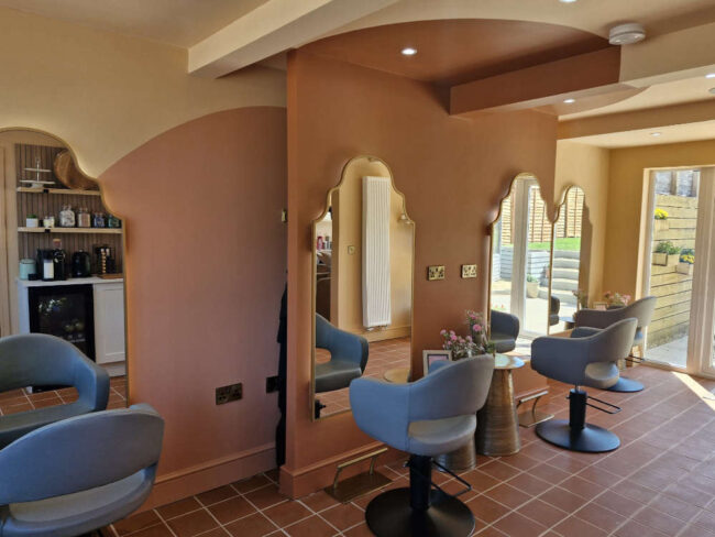 laura-jayne-salons-seating Latest decorating and painting project at Laura Jayne Salons